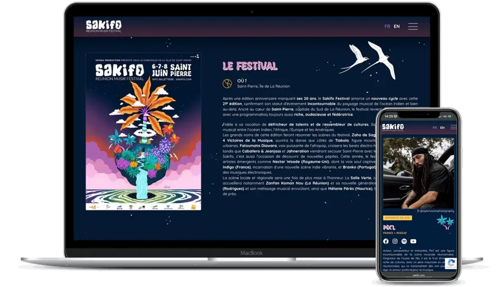 Maquette du site Sakifo Musik Festival 2025