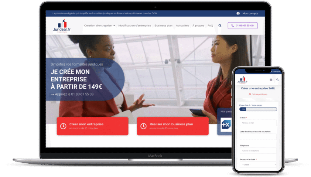 Refonte site web Jurideal.fr